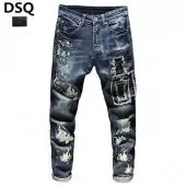 dsquared2 cool guy slim fit pantalon embroidery fish flower
